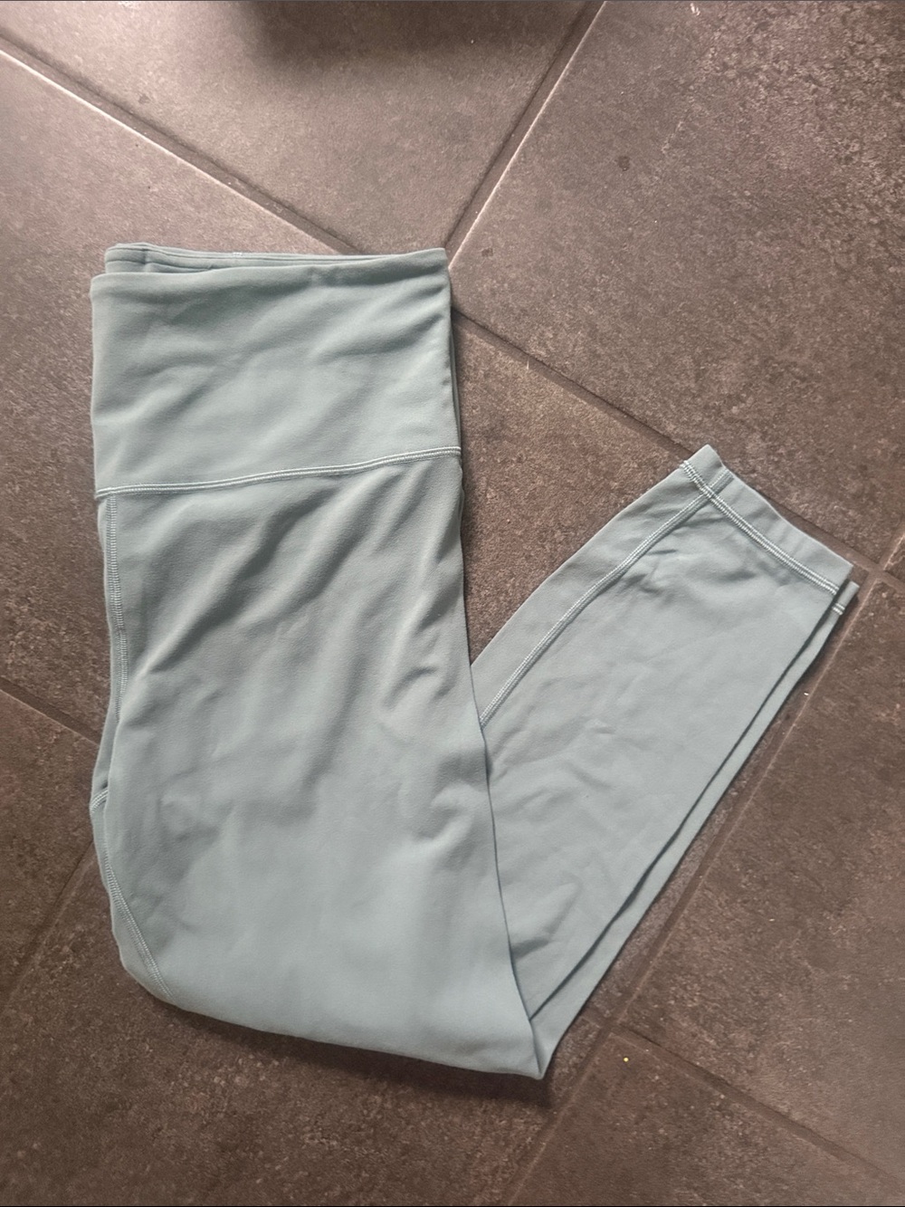 Athlete Ultra High-Waist elation Leggings 7/8 in gray/blue L